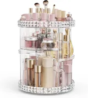 360° Drehbarer Make-up-Organizer, Schminktisch-Organizer, Skincare-Organizer, Badezimmer-Aufbewahrung, Kosmetikständer, Für Badezimmer, Schminktisch