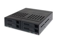 HDD-Wechselrahmen für vier 2,5" SSD, SAS, S-ATA I, II, III Festplatten