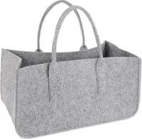 Filztasche Kaminholz Hellgrau Tragetasche, Felt Bag