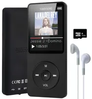 16GB MP3 Musik Player, Bluetooth 5.3 HiFi-Sound Musik-Player mit Videowiedergabe/Sprachaufzeichnung/FM-Radio – erweiterbar auf bis zu 128 GB, Schwarz