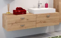 trendteam Koupelnová skříňka Geo Artisan Oak Melamin/Artisan Oak TZ 140 x 35 x 53 cm