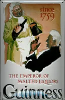 Blechschild Guinness Bier since 1759 Emperor of Malted Liquors nostalgisches Schild retro Werbeschil