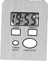 Küchentimer Eieruhr Edelstahl digital - Küchenuhr mit LCD Display - Kurzzeitimer - Timer –  19 Std. max.  59 Sekunden