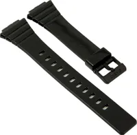 Casio Uhrenarmband Resin 18mm schwarz W-215 W-215H 10435844
