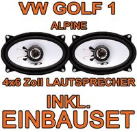Lautsprecher - Alpine SXE-4625S - 4x6 Koax-System für VW Golf 1 - justSOUND