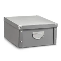 Úložný box Zeller, sivý, 40 x 33 x 17 cm, 17599