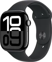 Apple Watch Series 10 (GPS + Cellular) 46mm Aluminium diamantschwarz mit Sportarmband M/L schwarz