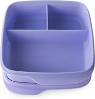 TUPPERWARE To Go Lunchbox Clever Break 550 ml pastelová svetlomodrá s priehradkou