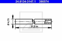 ATE Bremsleitung 24.8134-3147.1 4 7mm