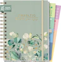 Lieblings-Timer Deluxe 2025 / Minty Leaves / Häfft-Verlag