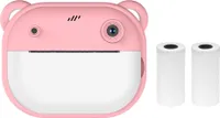 Detský fotoaparát, digitálny fotoaparát 1080P, termálna tlač s 2,4-palcovým IPS displejom, automatické zaostrovanie na selfie fotografie, s 2 kotúčmi papiera na tlač, darček k narodeninám pre dievčatá a chlapcov, na cesty na dovolenku