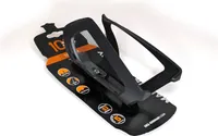 SKS Flaschenhalter Topcage schwarz auch für PET-Flaschen leicht flexibel Haken