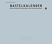 Bastelkalender silber 2016 XL
