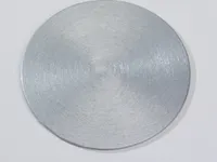 Osterkerzen Kerzenteller Flachteller Rund Alu Silber Ø10 cm