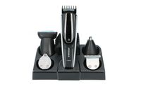 Haarschneide-Set 5-in-1, mit Standard-Trimmer inkl. 5 Führungskämme, Design-Trimmer, Mini-Rasierer, Nasenhaarschneider, Akku, Indikatorlicht, Reinigungsbürste, USB-Kabel, Netzteil