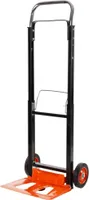 BLACK+DECKER Klappbare Sackkarre BXWT-H305 - Handwagen mit 90KG Tragkraft - Transportwagen Klappbar - 42,5 x 38,8 x 97,5 CM - für Umzug, Hausarbeiten und Einkäufe - Stahl/ Aluminium - Schwarz/Orange