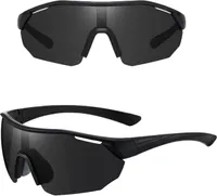 EDIBAZZAR | Herren-Sonnenbrille mit großer polarisierter Schutzbrille