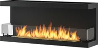 Vstavaný krb na bioetanol C1200 V.3 s 3-stranným otvoreným sklom, 3-litrový horák