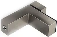 INF Wsporniki półek ze szkła szczotkowanego niklu F-Clamp L
