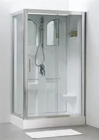 Komplettdusche SCHULTE Malta Express Plus 80 x 120 x 210 cm alpinweiß