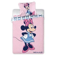 Disney Baby Kinder Bettwäsche Minnie Mouse rosa Punkte 135x100 60x40