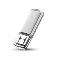 16GB USB 2.0 Stick Flash USB Drive Kompakt USB Flashdrive Speicherstick Memorystick Farbe: Silber