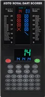 KOTO - Royal Dart Scoreboard, Spiele, Anzeigetafel inkl. 32 Spiele, Spielstandsanzeige & Befestigungsmaterial, für 8 Spieler, Batteriebetrieben