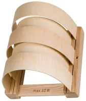 Hofmeister® Sauna Lampenschirm aus Sperrholz, 20 cm, 100%  Germany, Naturprodukt, Licht für Sauna & Infrarotkabine