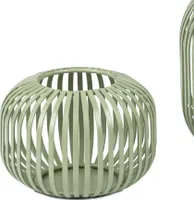 Windlicht Wili Stäbe in Kugelform H. 10cm grün aus Metall Formano F25