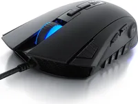 Titanwolf Gaming-Maus kabelgebunden, Gaming Mouse mit 24000 dpi & Gewichtstuning, 12 Tasten. Avago Sensor