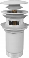Kugelhahn Automatischer Rund Universal Waschbecken Weiss