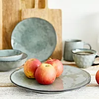 Essteller Teller Speiseteller Servierteller LABARRO für Mittag grau 27cm HOMLA