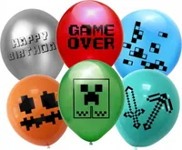 Minecraft Tištěné Balónky Sada Narozeninové Party Dekorace