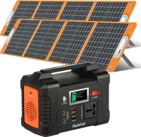Flashfish E200 Stromerzeuger Power Station 200W (250W Peak) 40800mAh 151Wh mit 2*100W Solarpanel, Tragbare Stromgenerator Solargenerator Stromspeicher  für Zuhause, Outdoor, Camping, Solar Generator Notstromversorgung