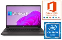Notebook 15 Zoll HP 250-G8 - 500GB SSD - 16GB DDR4-RAM - Windows 11 Pro + MS Office 2019 Pro - 39cm (15.6" LED) WXGA TFT