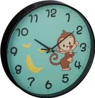 relaxdays Wanduhr Affe für Kinder
