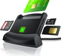 CSL USB Chipkartenleser - SmartCard Reader - Cardreader - smart Card Reader - unterstützt Smart Cards und SIM Cards, Sdcard, Micro Sd