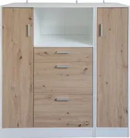 Küchenschrank Kombi L und S Blanca HTI-Line