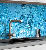 Küchenrückwand selbstklebend Wasser Spritzschutz Folie - 220 x 60 cm