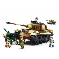 Sluban Bitka o Budapešť M38-B0980 Nemecký ťažký tank Tiger II 2 v 1