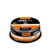 Intenso 1001124 1x25 Intenso CD-R 80 / 700MB 52x Speed, Cakebox Spindel