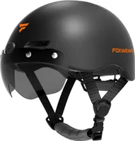 V6S Smart Fahrradhelme mit 1080P HD Kamera WiFi APP für Erwachsene Schwarz