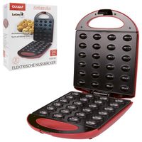 Nussbäcker Waffeleisen Backautomat 24 Stück Rotkäppchen rot mit Antihaftbeschichtung Nussbäcker Waffeleisen Backautomat 24 Stück Rotkäppchen rot mit Antihaftbeschichtung