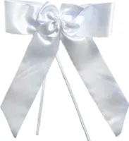 4 Schleifen weiß Autoschmuck