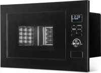 Bomann® 3v1 vstavaná mikrovlnná rúra s grilom a konvekciou | 25L | 8 programov | vrátane grilovacieho roštu a otočného taniera | 900W | MWG 3001 H EB čierna matná