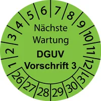 10 Stück "Prüfetiketten" 15 mm -selbstklebende "Prüfetiketten-2026" ES-PRWDGUVV3-6-2026-15-579-PA