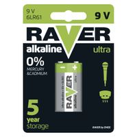 EMOS RAVER Ultra Alkaline Industrial Batterien | 9 V | 6LR61 | 1 Stück | 7 Jahre lagerfähig