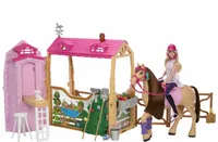 Barbie Tajemnice: Tajemnicza przygoda z koniem - stajnia dla koni z lalką