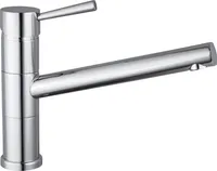SCHÜTTE Küchenarmatur UNICORN, Wasserhahn Küche mit schwenkbarem Auslauf, Mischbatterie Küche, Spültischarmatur in Chrom