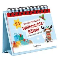 24 świąteczne puzzle z reniferami